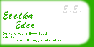 etelka eder business card